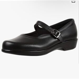 SAS Maria Leather Black Mary Jane Shoes